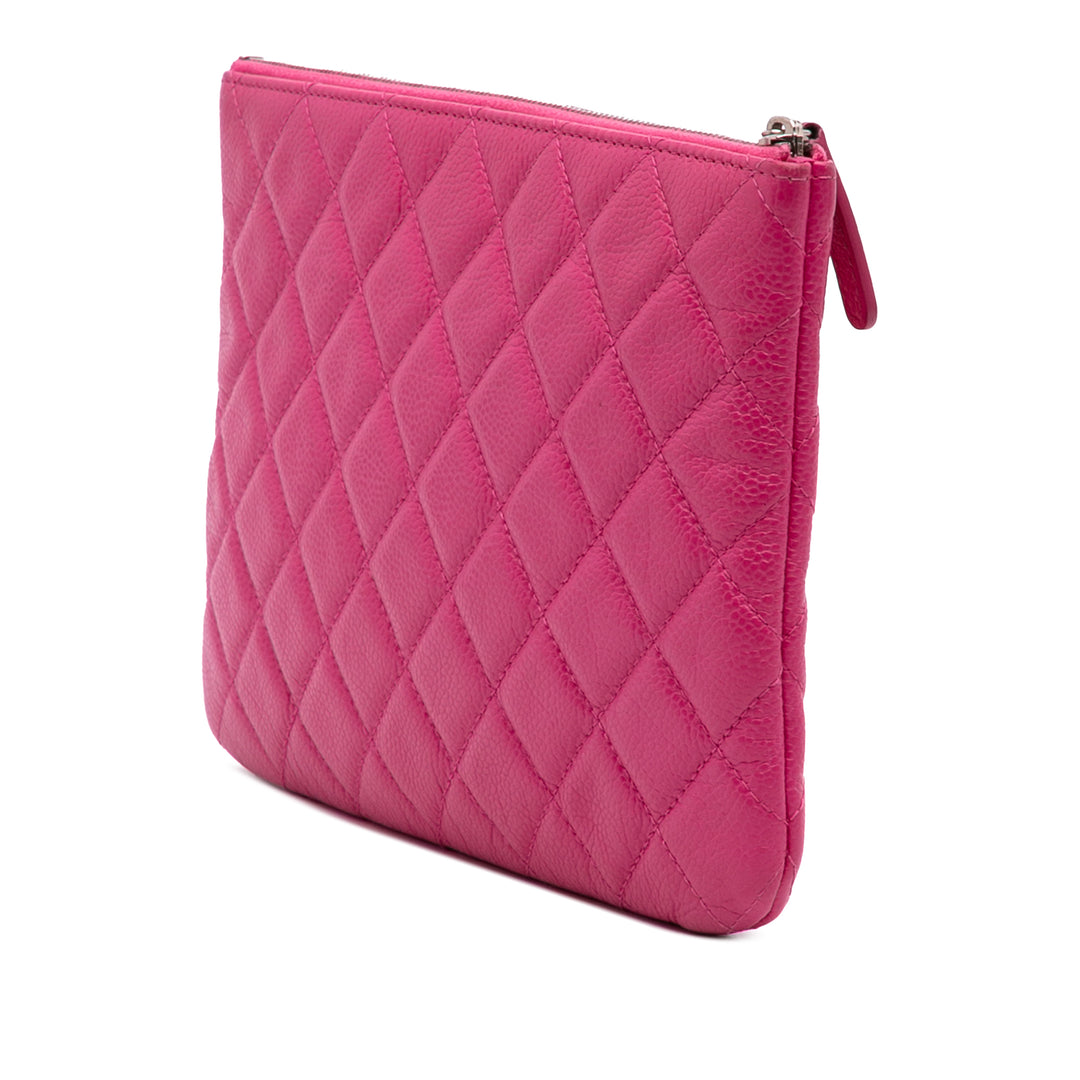 Chanel Small Matelassé Caviar O Étui Pochette
