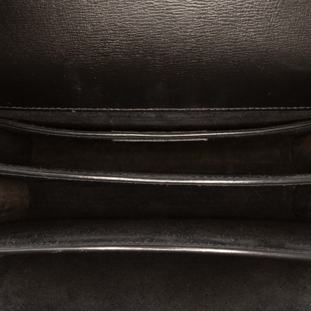 Saint Laurent Medium Cuir Monogram Sunset Sac porté croisé Noir