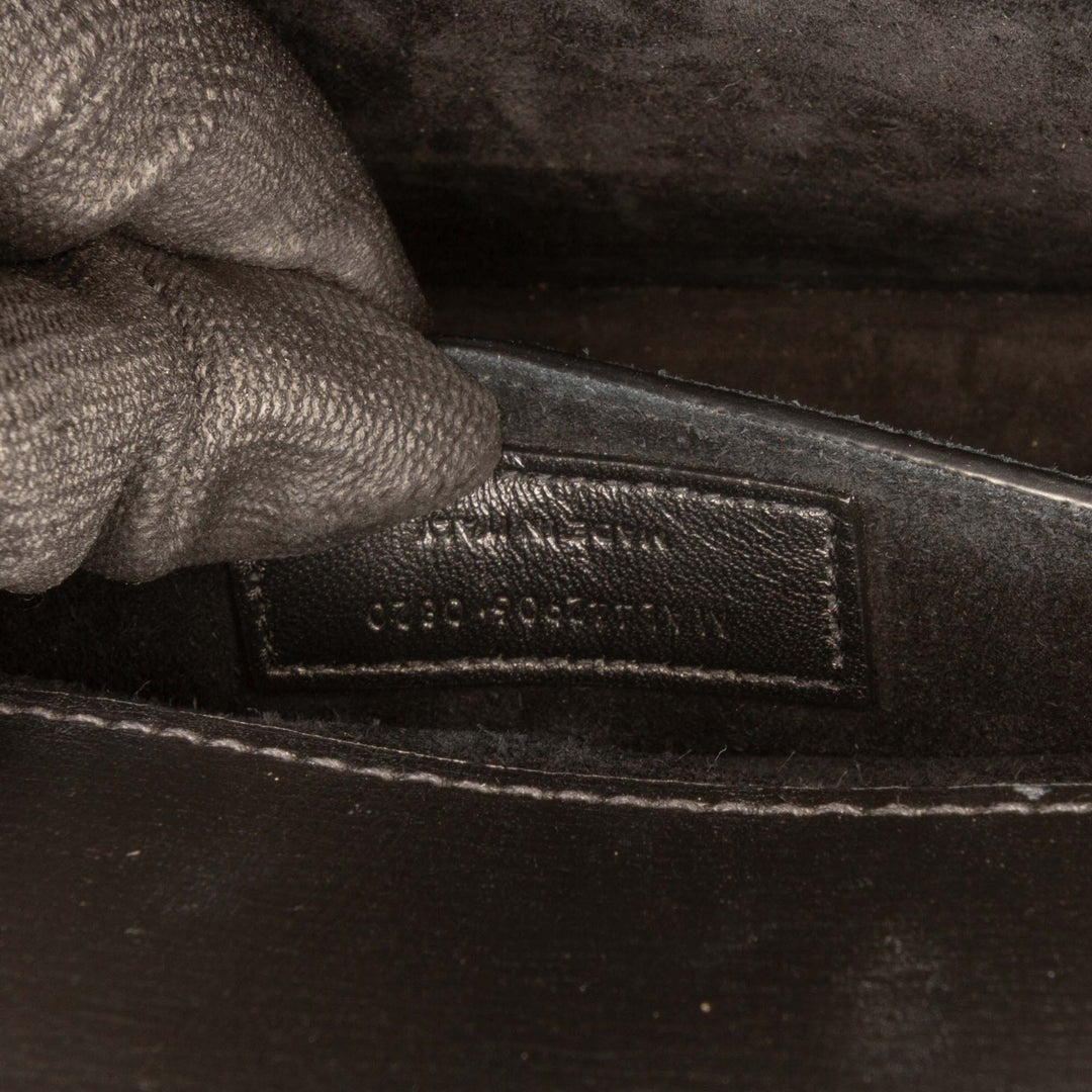 Saint Laurent Medium Cuir Monogram Sunset Sac porté croisé Noir