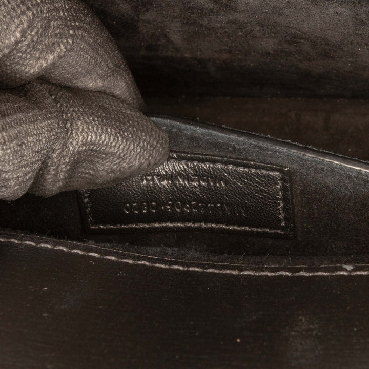 Saint Laurent Medium Cuir Monogram Sunset Sac porté croisé Noir