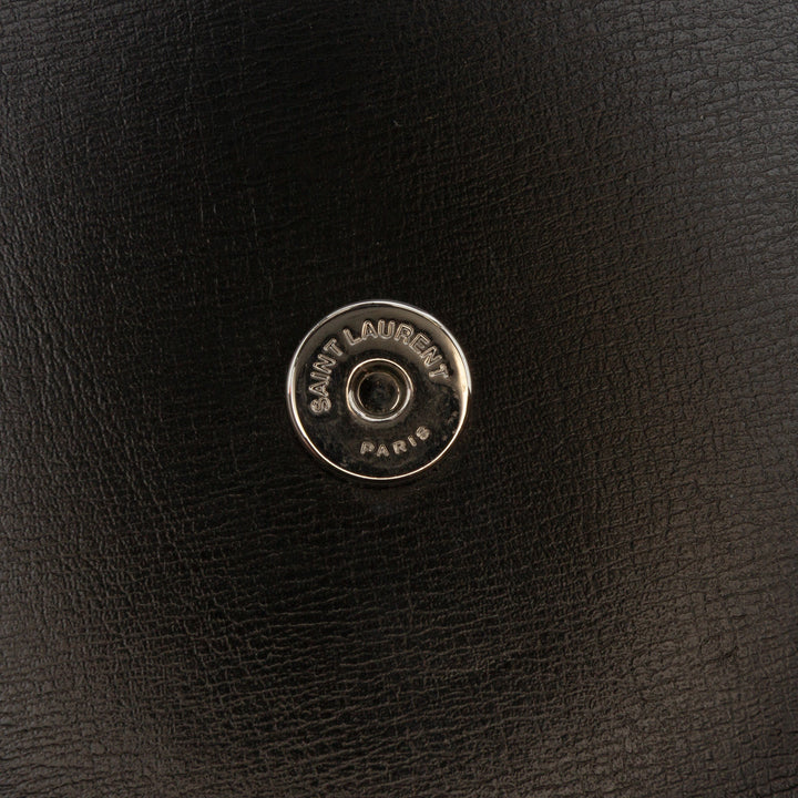 Saint Laurent Medium Cuir Monogram Sunset Sac porté croisé Noir