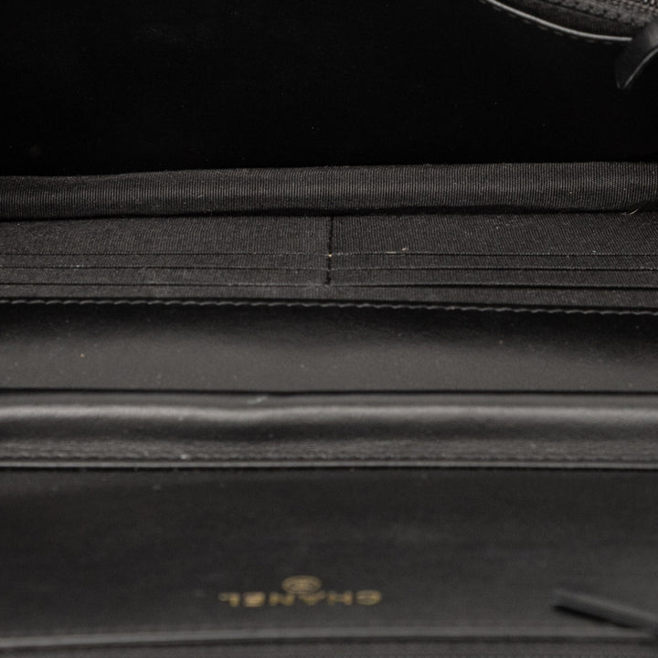 Chanel CC Houndstooth Tweed Wallet On Chain