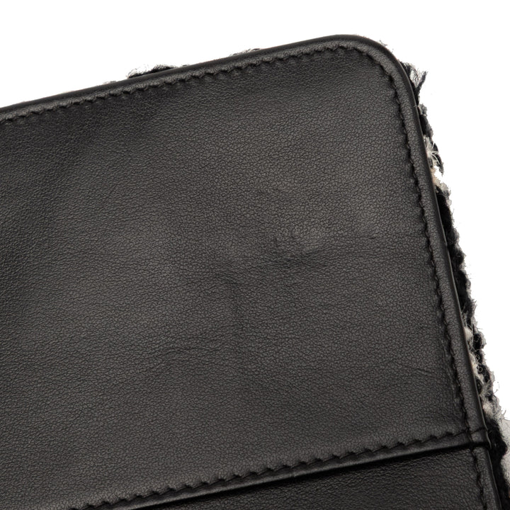 Chanel CC Houndstooth Tweed Wallet On Chain