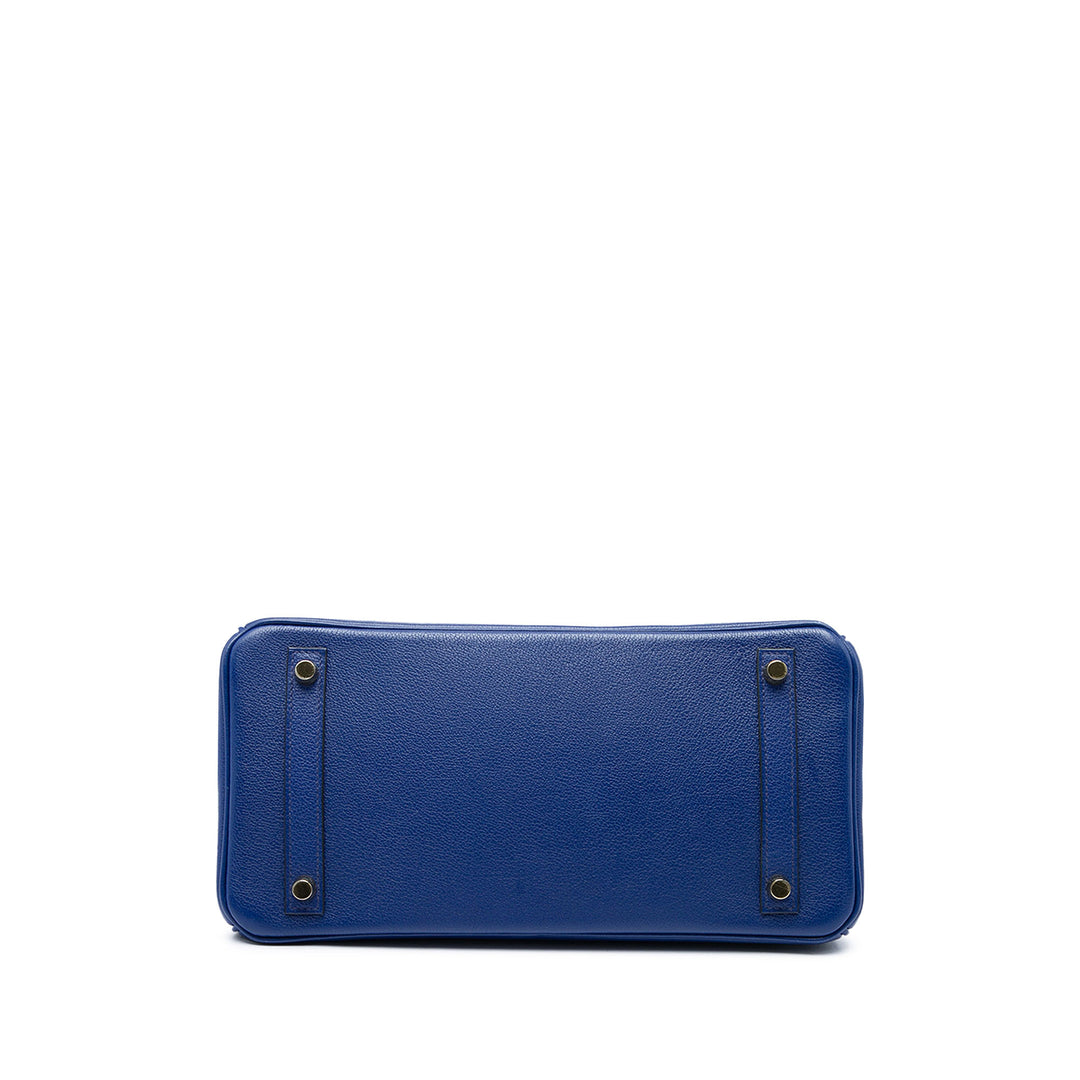 Hermès Sac à main Birkin Retourne 30 Togo Bleu – vue 3 – GABY PARIS