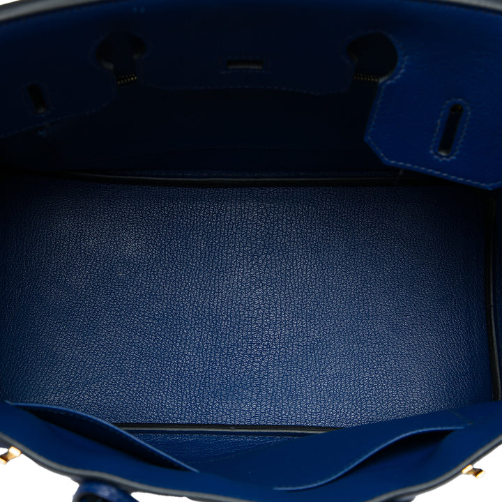 Hermès Sac à main Birkin Retourne 30 Togo Bleu – vue 4 – GABY PARIS