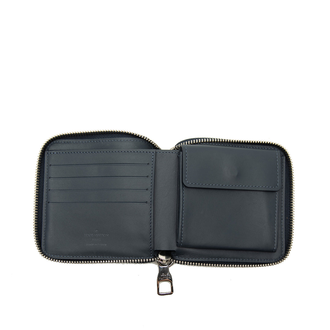 Louis Vuitton Watercolor Hickory Stripes Compact Portefeuille Monogram Bleu