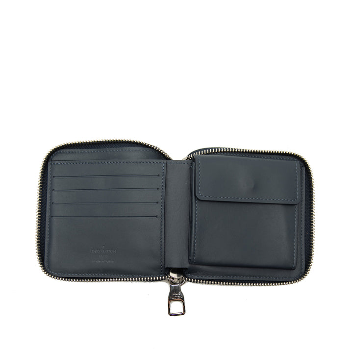 Louis Vuitton Watercolor Hickory Stripes Compact Portefeuille Monogram Bleu