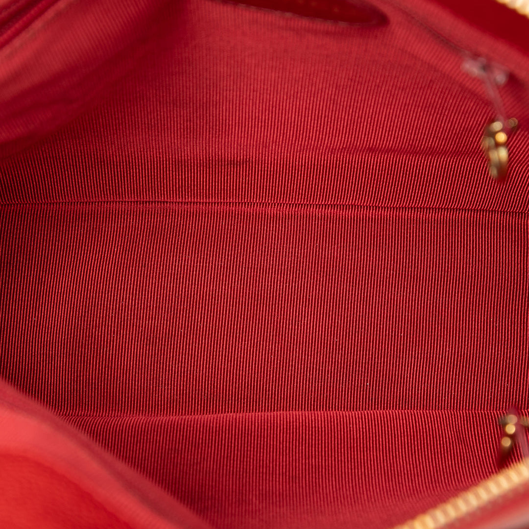 Chanel Logo Chaîne Sac Cuir caviar