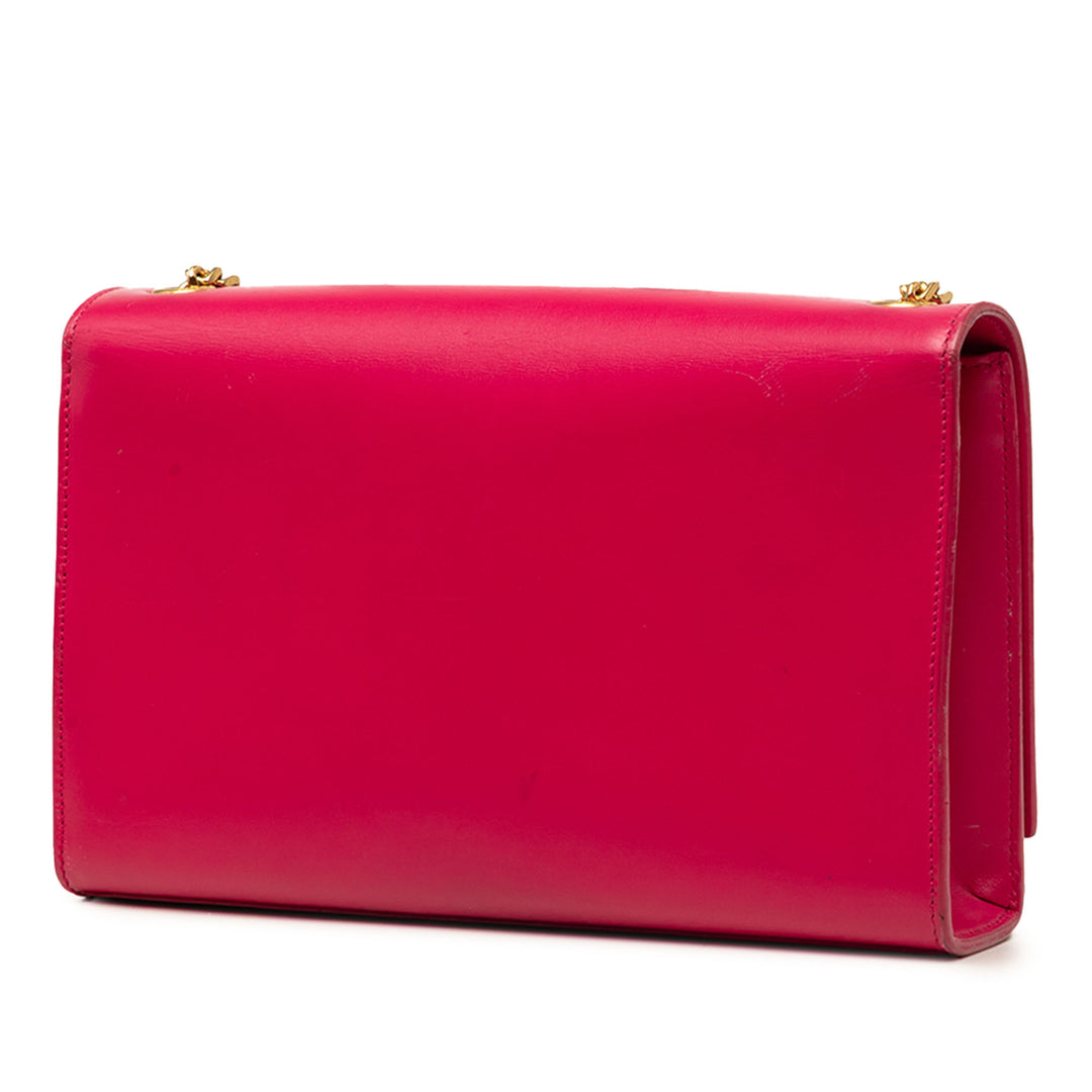 Classic Kate Pompon Sac Moyen Cuir de veau lisse Rose