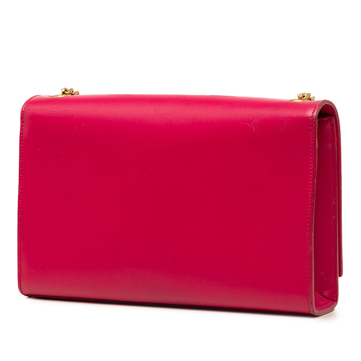 Classic Kate Pompon Sac Moyen Cuir de veau lisse Rose