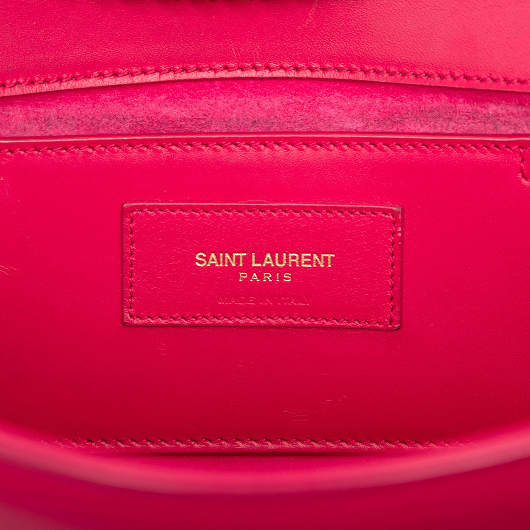 Classic Kate Pompon Sac Moyen Cuir de veau lisse Rose