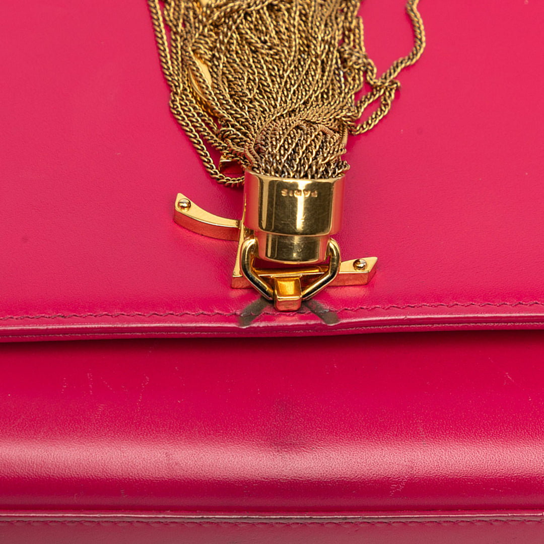 Classic Kate Pompon Sac Moyen Cuir de veau lisse Rose