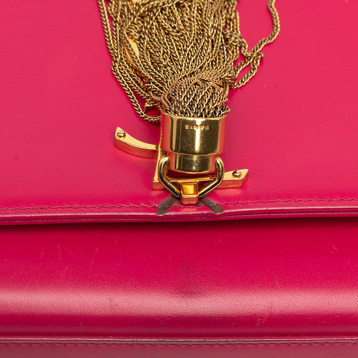 Classic Kate Pompon Sac Moyen Cuir de veau lisse Rose