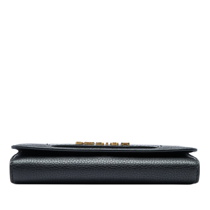 Dior JAdior Wallet on Chain Cuir de veau Noir – vue 3 – GABY PARIS