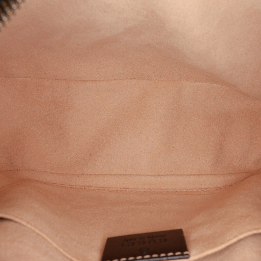 GG Marmont Matelasse Sac Petit Cuir de veau Noir