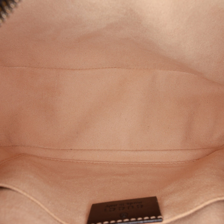 GG Marmont Matelasse Sac Petit Cuir de veau Noir