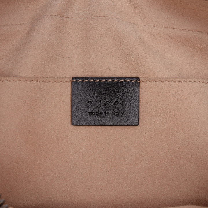 GG Marmont Matelasse Sac Petit Cuir de veau Noir