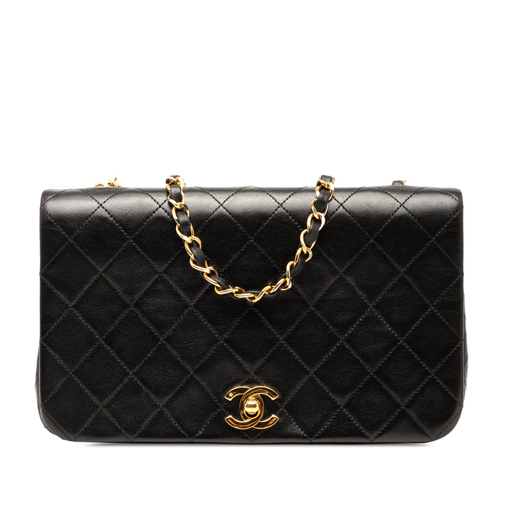 Chanel CC Quilted Cuir d’agneau Rabat intégral Noir – GABY PARIS Authentique