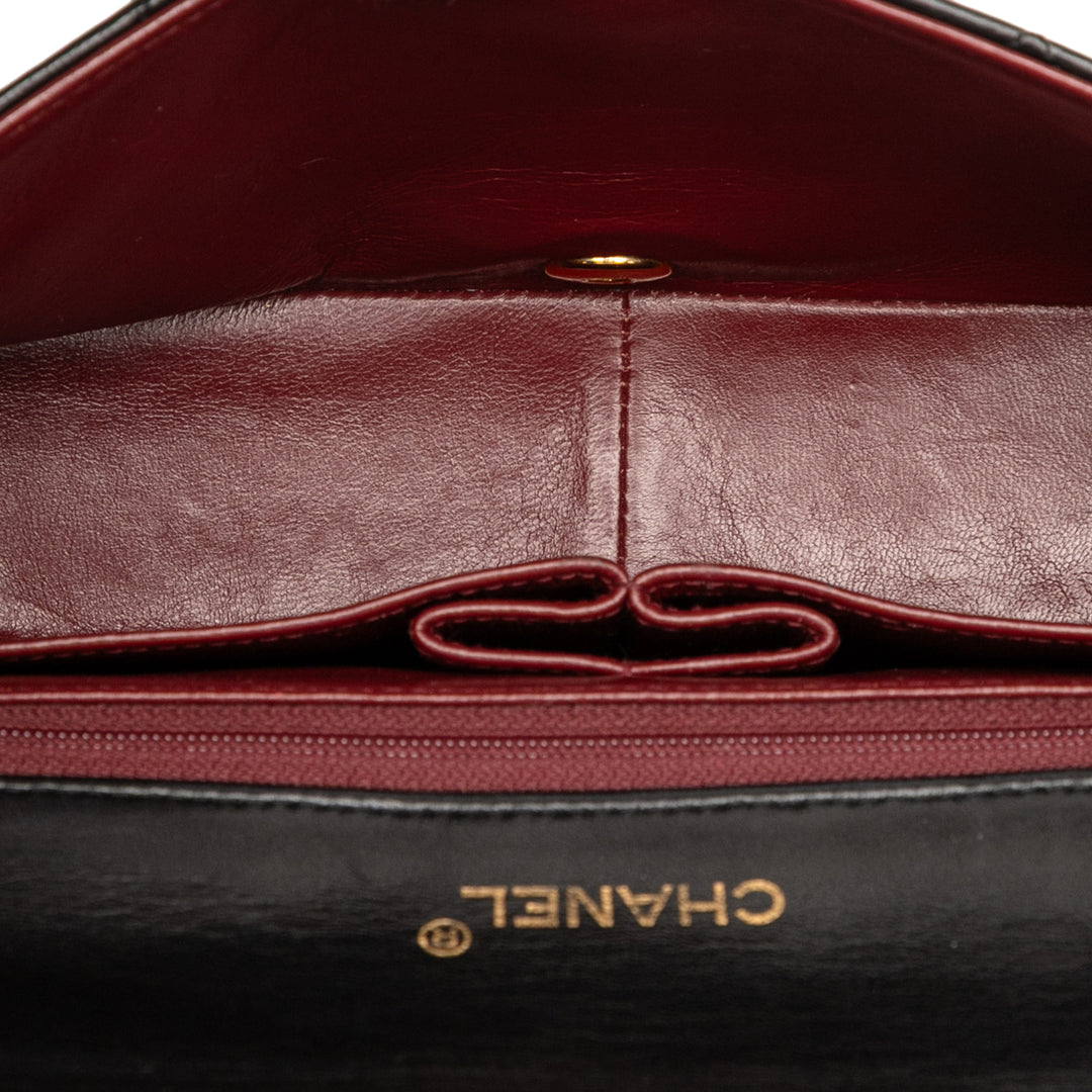 Chanel CC Quilted Cuir d’agneau Rabat intégral Noir – GABY PARIS Authentique