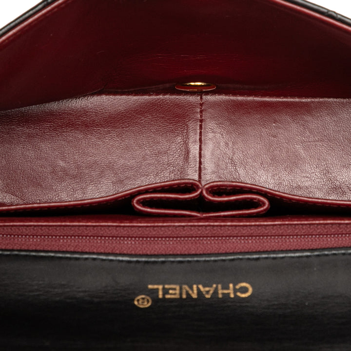 Chanel CC Quilted Cuir d’agneau Rabat intégral Noir – GABY PARIS Authentique