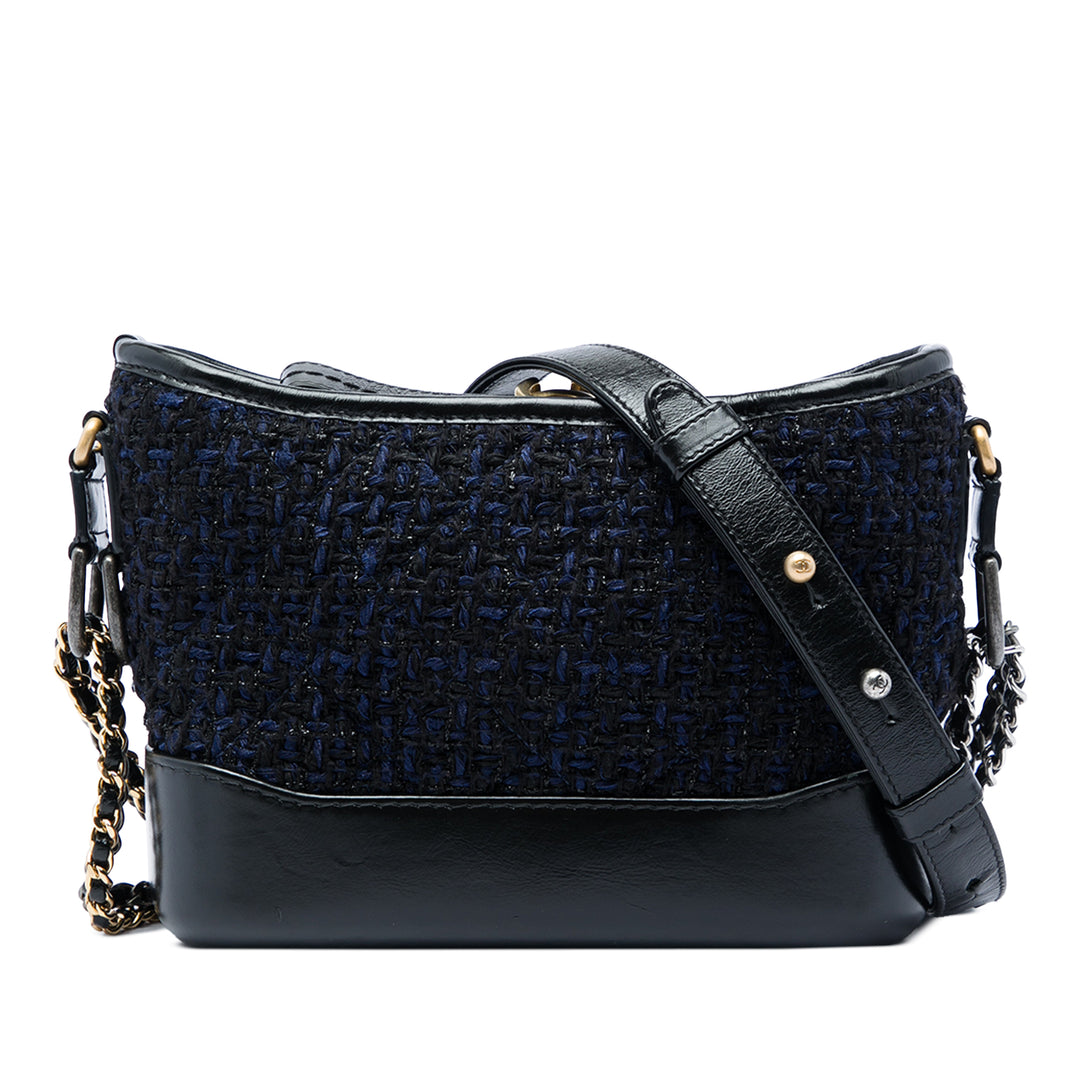 Chanel Gabrielle Sac Petit Tweed Noir