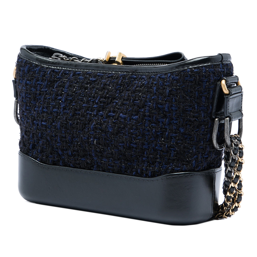 Chanel Gabrielle Sac Petit Tweed Noir