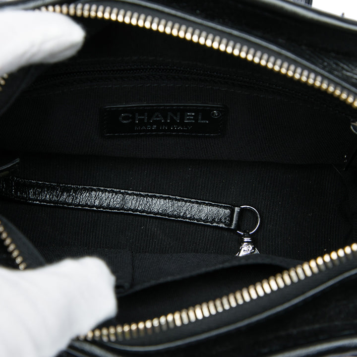 Chanel Gabrielle Sac Petit Tweed Noir