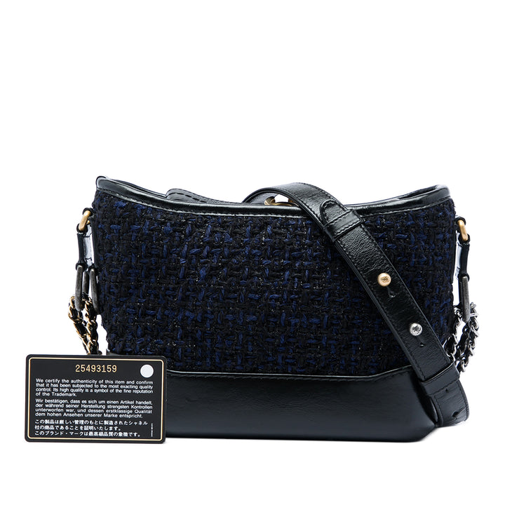 Chanel Gabrielle Sac Petit Tweed Noir