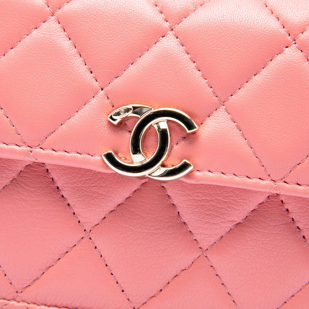 Chanel Mini Cuir d'agneau Paris Le19M Charming anse supérieure à rabat