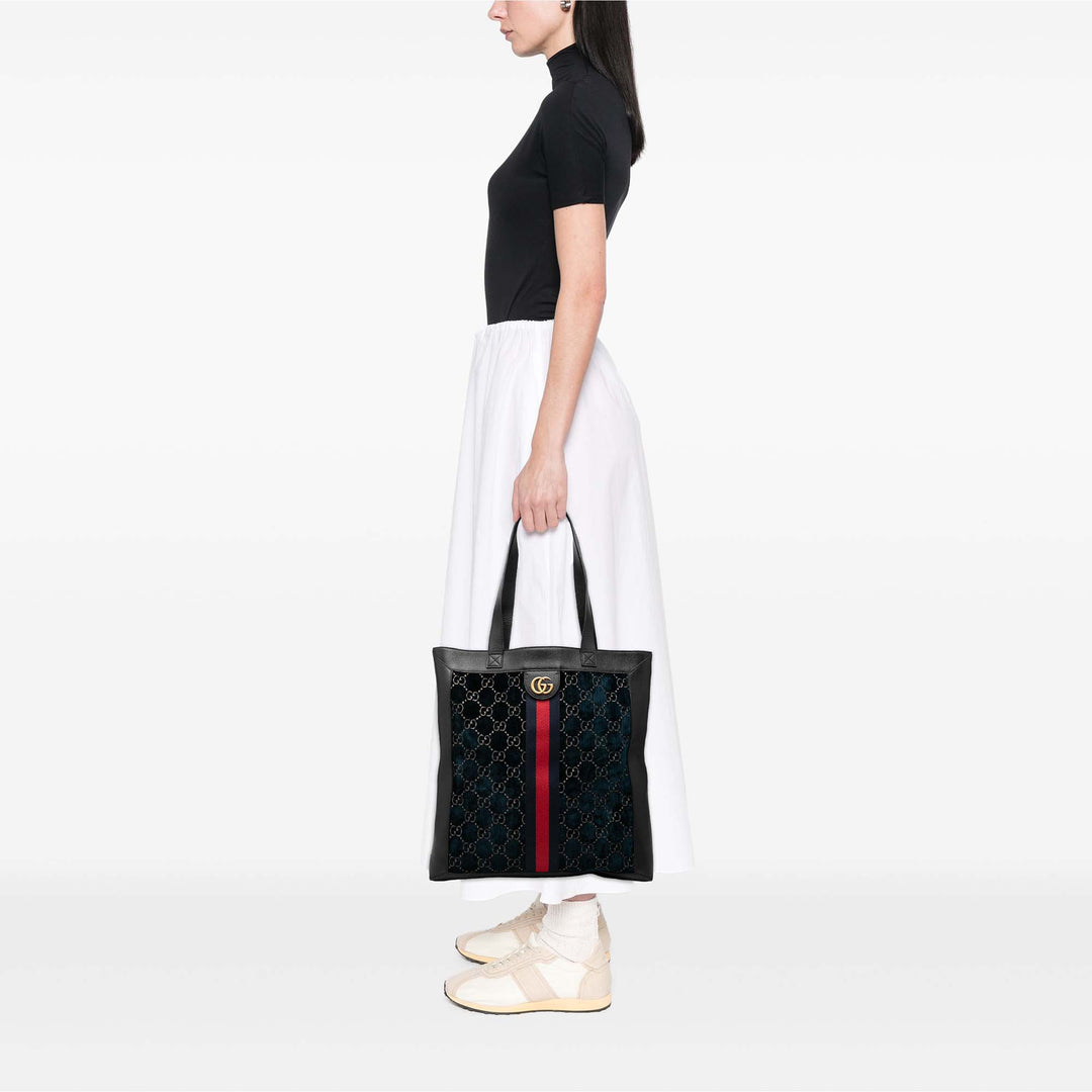 Gucci GG Web Ophidia Cabas Grand Bleu