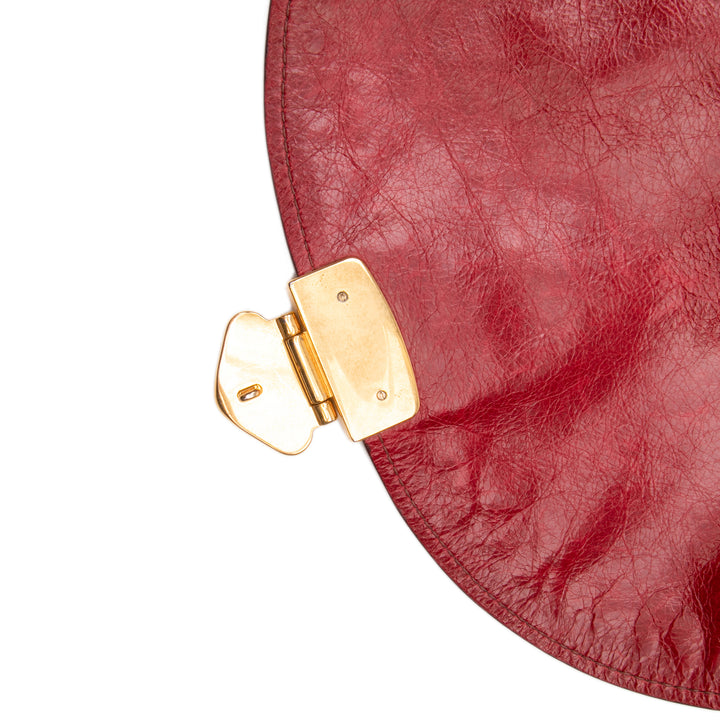 Miu Miu Matelasse Nappa Coffer Sac cartable Rouge