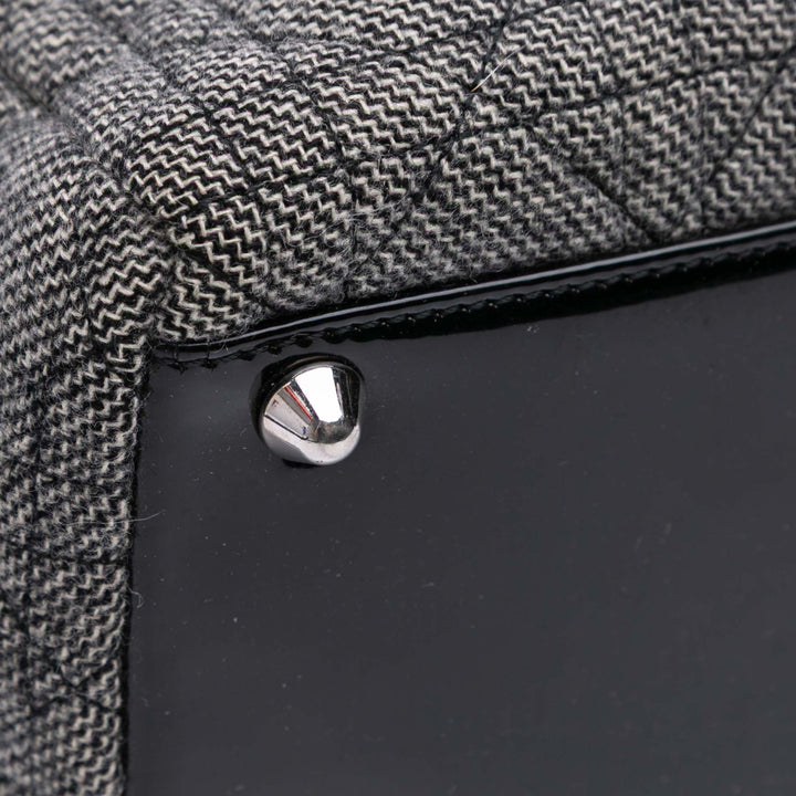 Large Tweed Cannage Lady Dior Gray - Gaby Paris