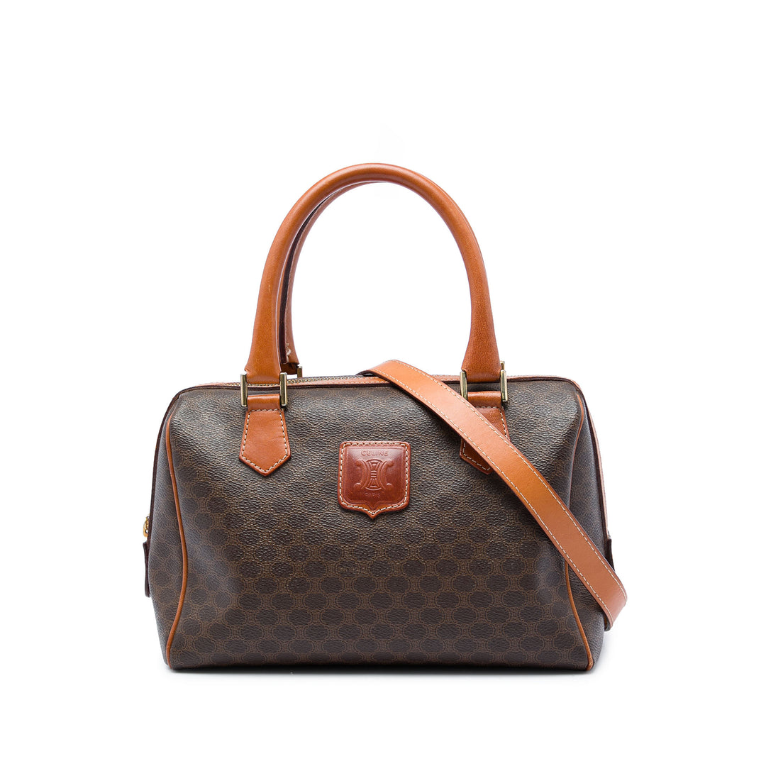 Celine Sac à main Macadam Toile enduite Marron – vue principale – GABY PARIS