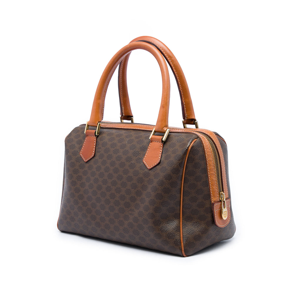 Celine Sac à main Macadam Toile enduite Marron – vue 2 – GABY PARIS