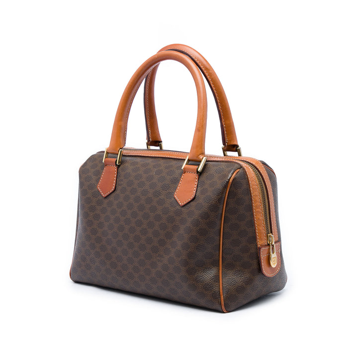 Celine Sac à main Macadam Toile enduite Marron – vue 2 – GABY PARIS