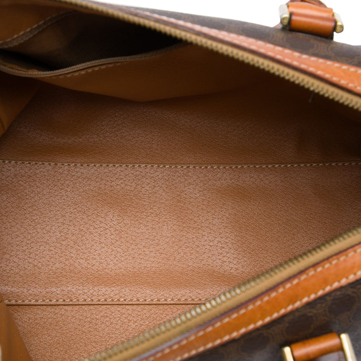 Celine Sac à main Macadam Toile enduite Marron – vue 4 – GABY PARIS