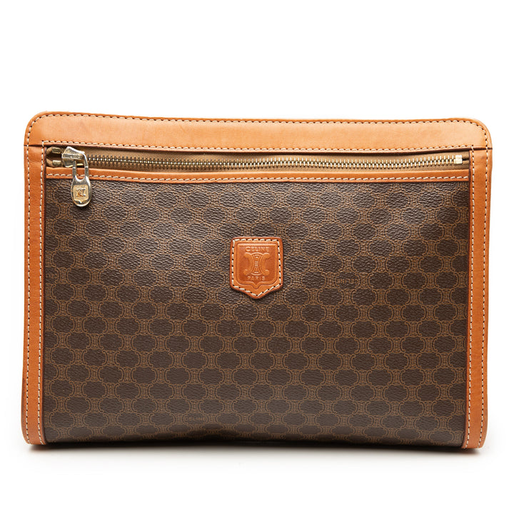 Celine Macadam Coated Toile Pochette
