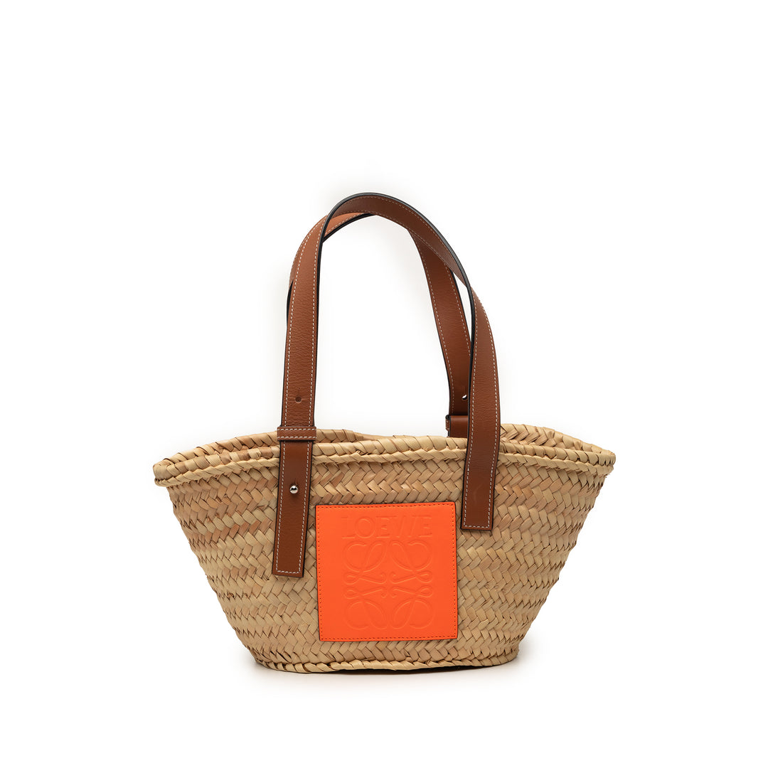 LOEWE Small Raffia Basket Cabas