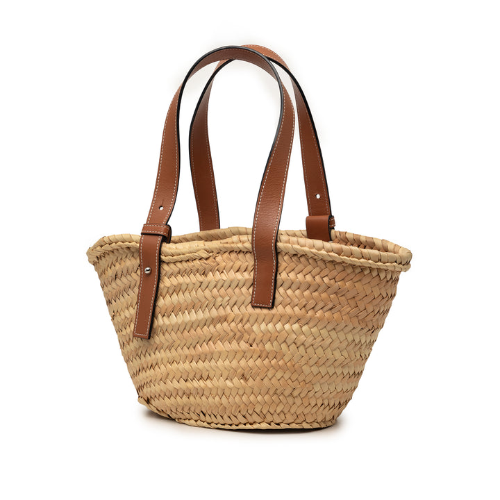 LOEWE Small Raffia Basket Cabas