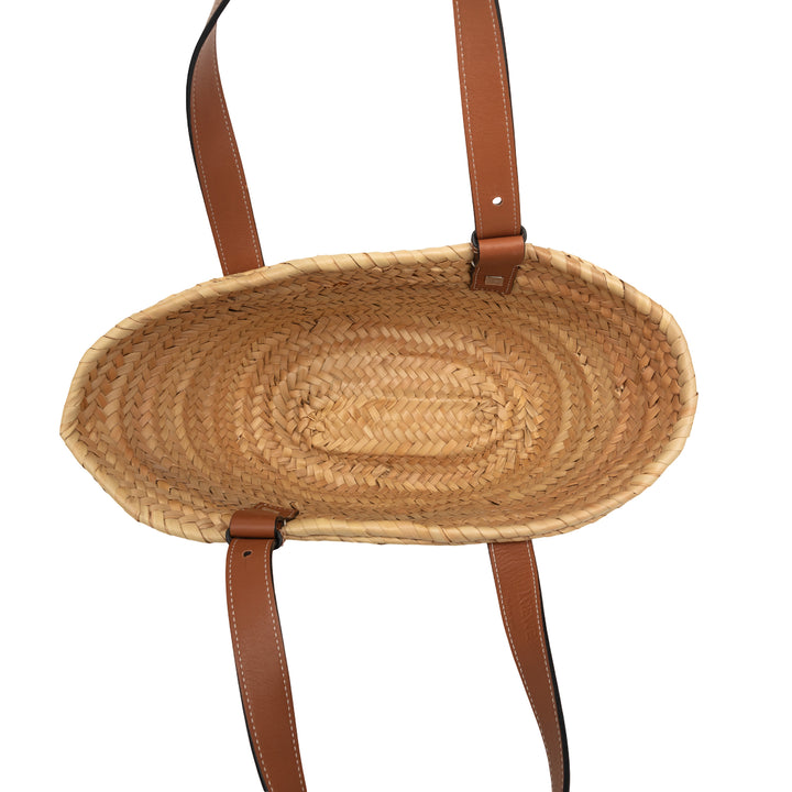 LOEWE Small Raffia Basket Cabas