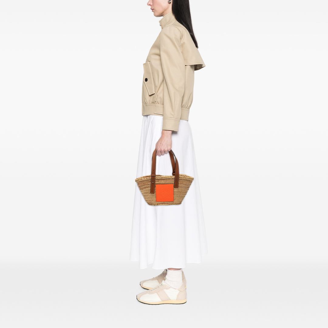 LOEWE Small Raffia Basket Cabas