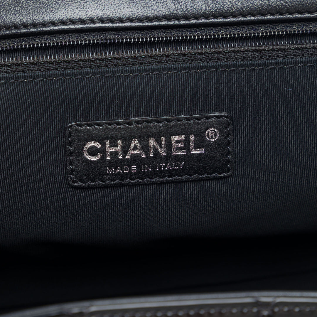 Chanel Matelassé Cuir verni Reissue 2.55 Accordion à rabat