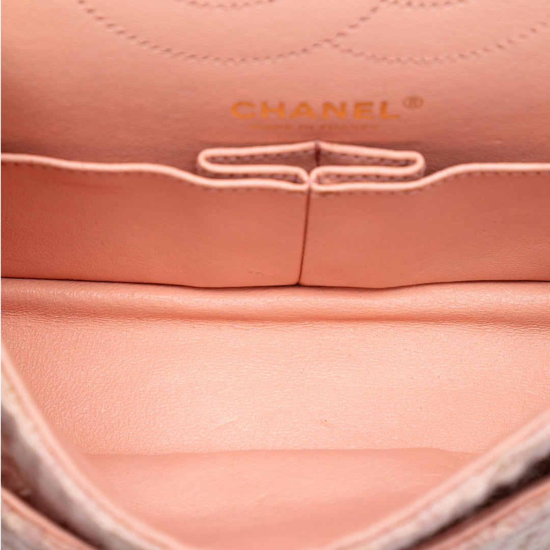 Chanel Matelassé Tweed Reissue 2.55 Double rabat 225