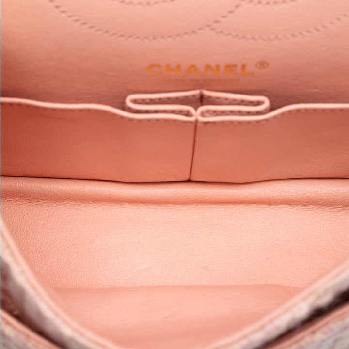 Chanel Matelassé Tweed Reissue 2.55 Double rabat 225