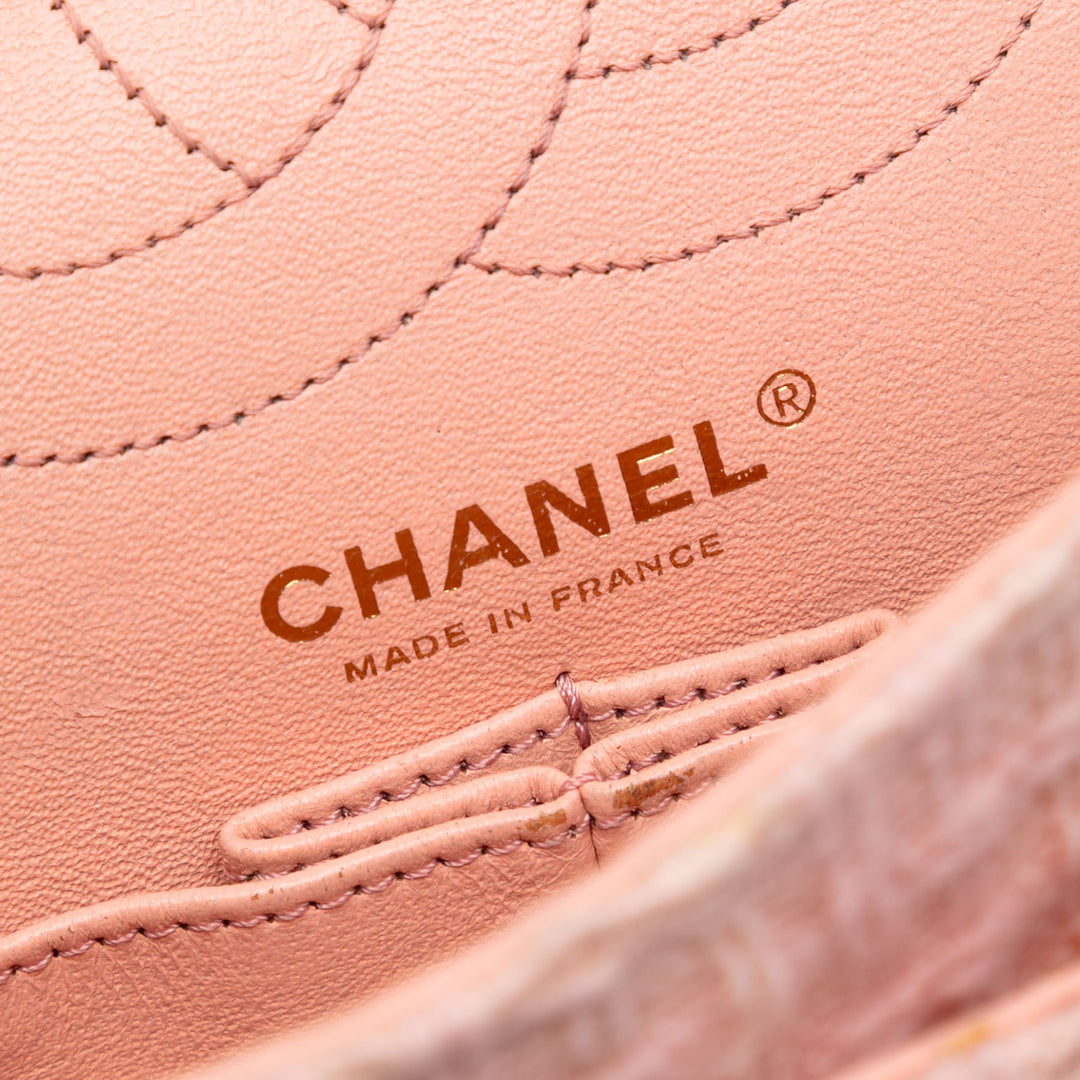 Chanel Matelassé Tweed Reissue 2.55 Double rabat 225
