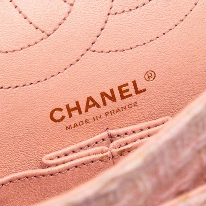 Chanel Matelassé Tweed Reissue 2.55 Double rabat 225