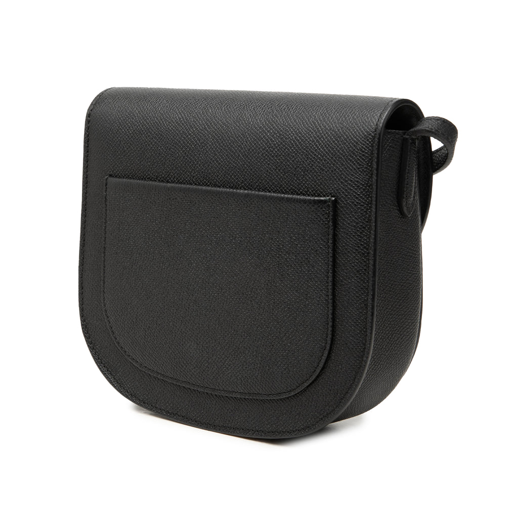 Celine grainé Trotteur Sac Petit Cuir de veau grainé Noir – vue 2 – GABY PARIS