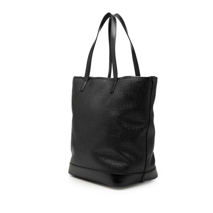 Saint Laurent Raffia Teddy Shopping Cabas
