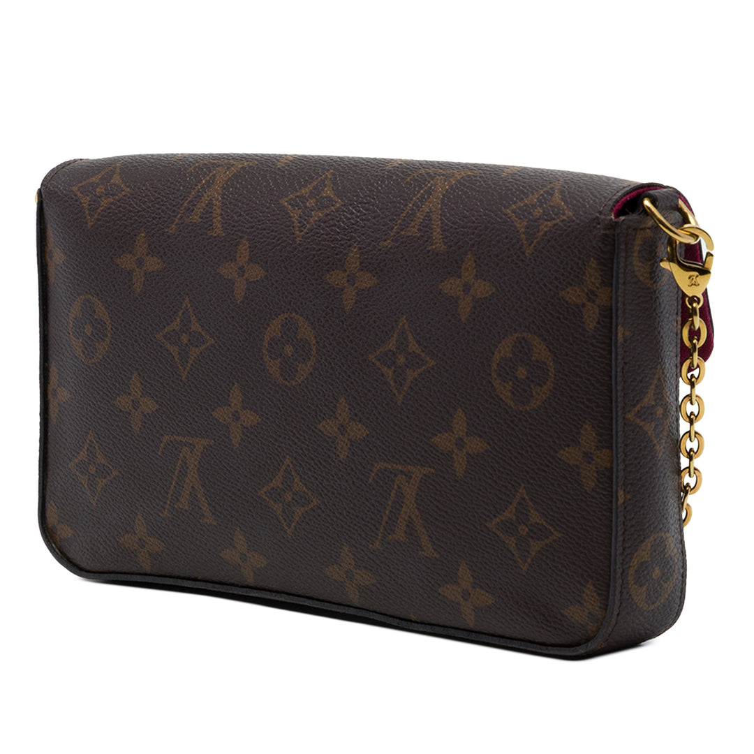 Louis Vuitton Pochette Felicie Monogram Marron – vue 2 – GABY PARIS