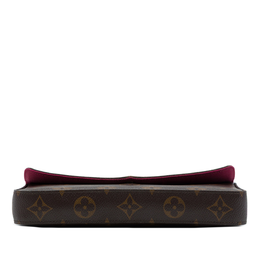 Louis Vuitton Pochette Felicie Monogram Marron – vue 3 – GABY PARIS